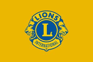 Lions Logo mit gelbem Hintergrund