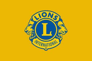 Lions Logo mit gelbem Hintergrund