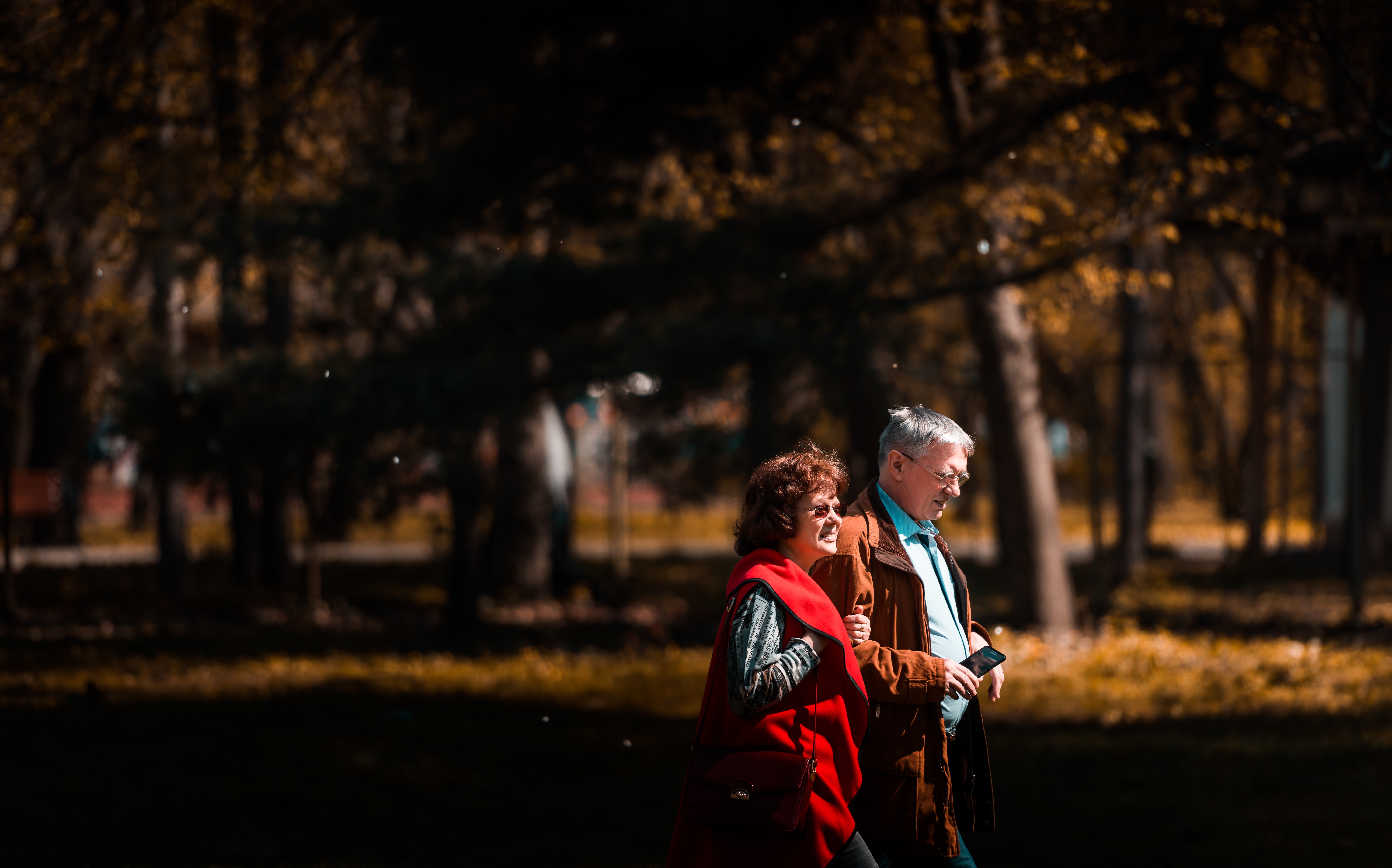 2021 Lion SEN - Zwei Senioren unternehmen einen entspannten Ausflug zu Fuß