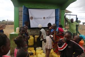Wasserausgabestelle in Kenia