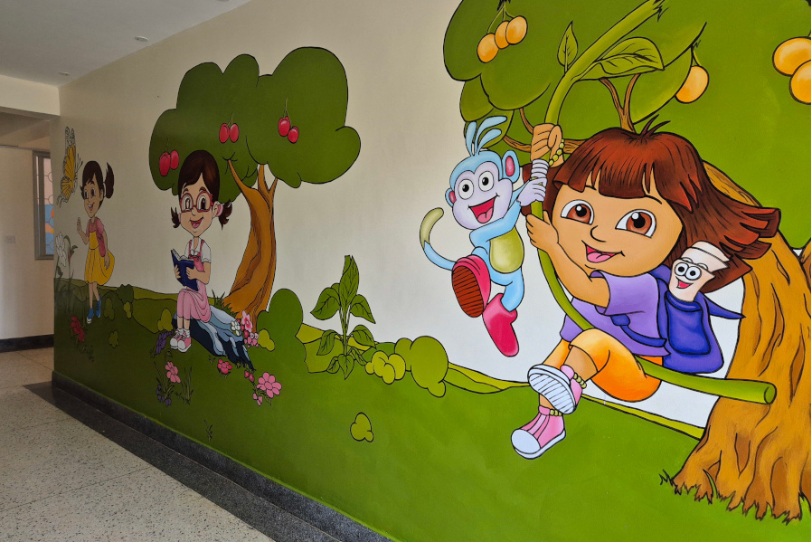 Die Inneneinrichtung ist auf Kinderaugen abgestimmt.